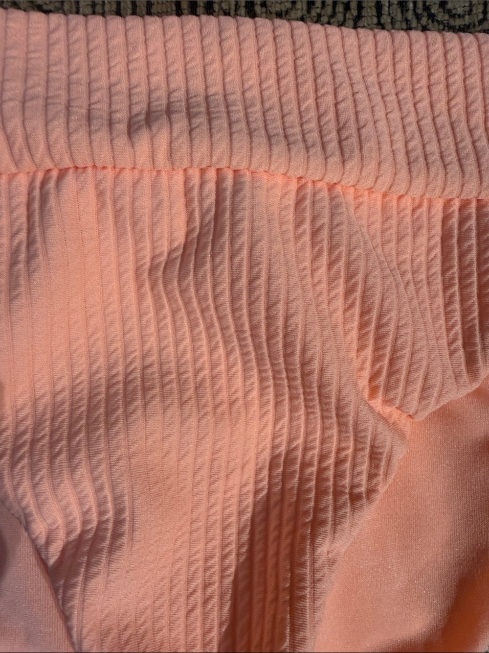 Billabong Peach Ribbed Knot-Front Bikini - Picture 2 of 5